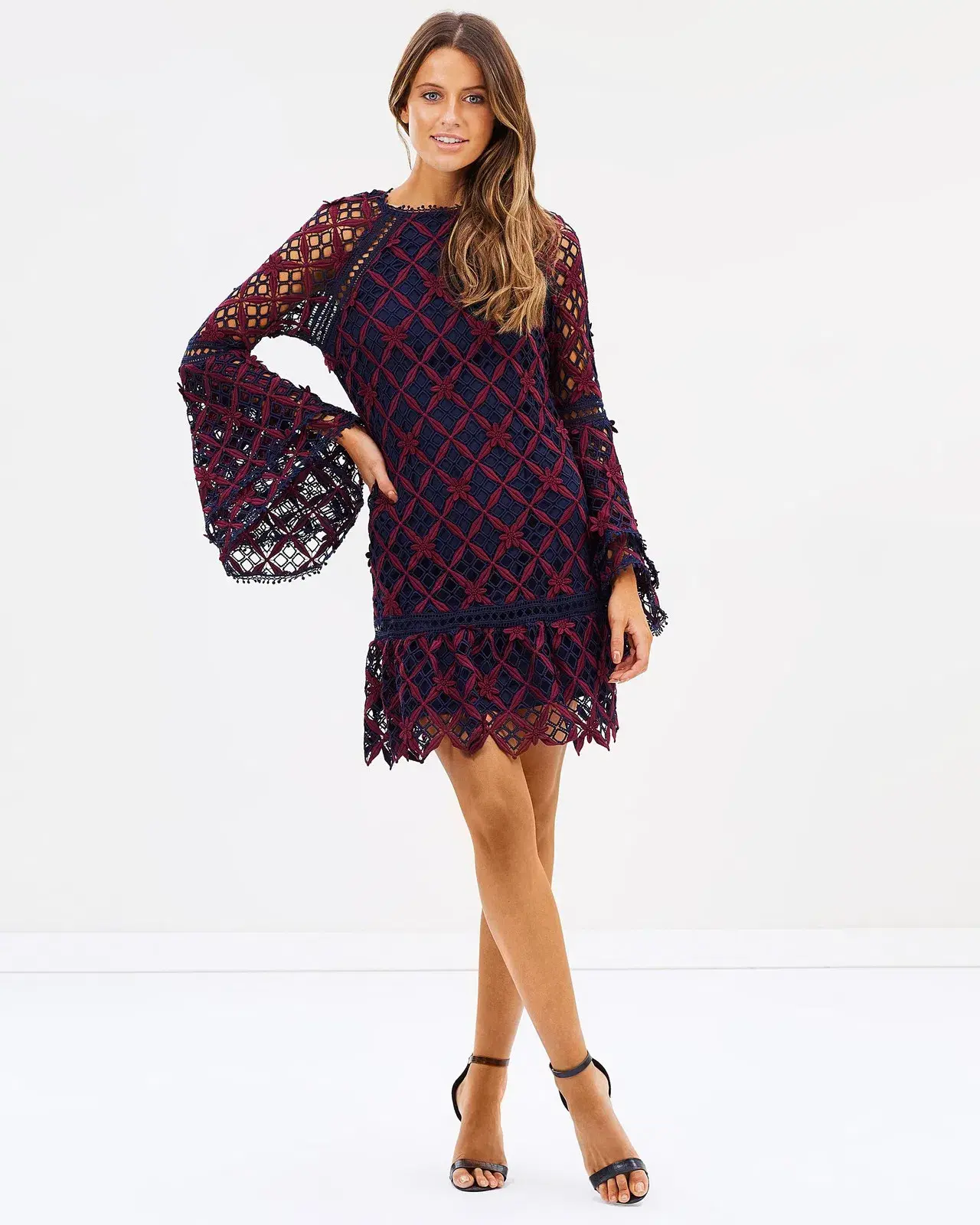 MOS The Label Dusk To Dawn Mini Dress Multi Size 8 - Image 1