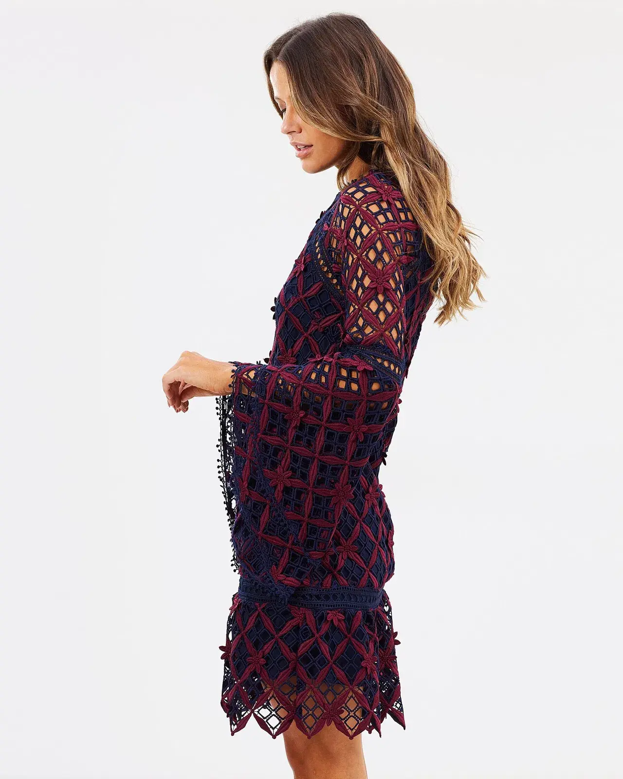 MOS The Label Dusk To Dawn Mini Dress Multi Size 8 - Image 4