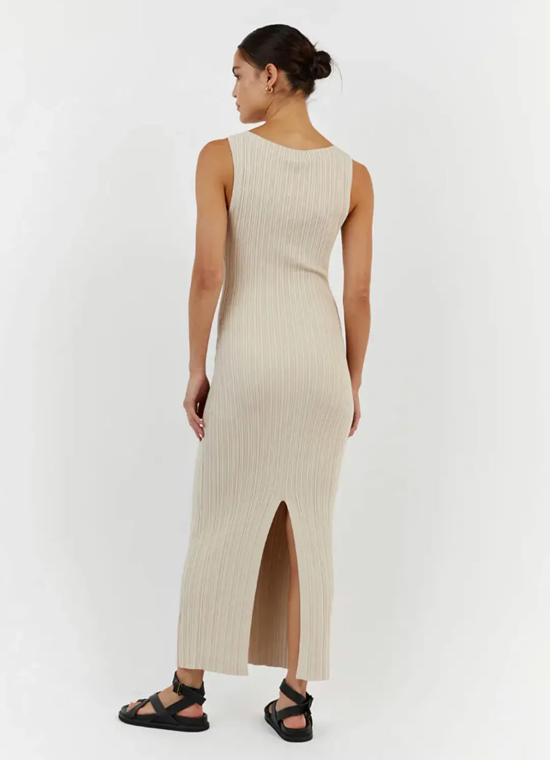 Dissh Sienna Stone Midi Dress Beige Size XS / AU 6 for rent on The Volte - main image