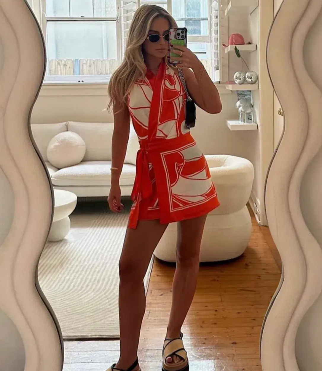 Sir the Label Ramona Wrap Halter Mini Dress Print Size 2 / AU 10 - Image 1