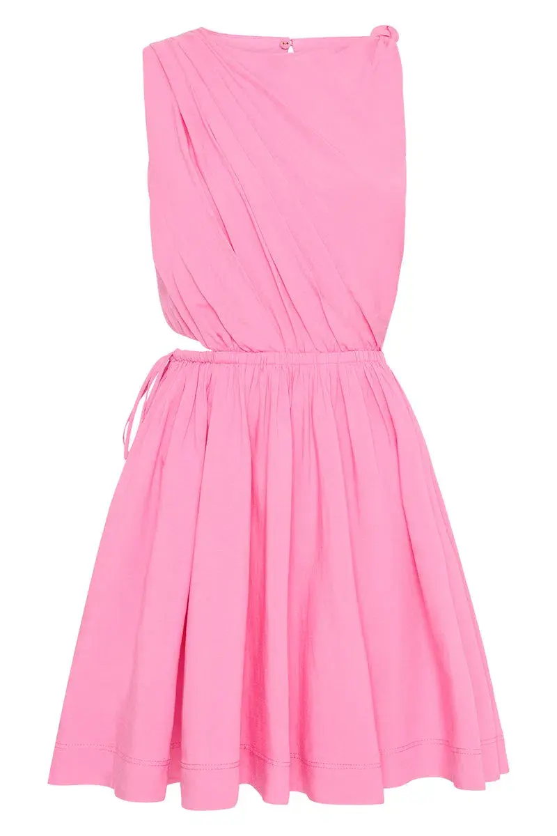 Aje Abbey Twisted Mini Dress Pink Size 14 - Image 3
