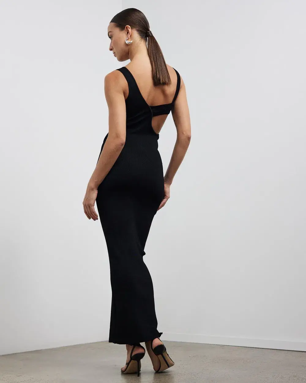 Auteur Studio Paris Midi Dress Black Size S / AU 8 for rent on The Volte - main image