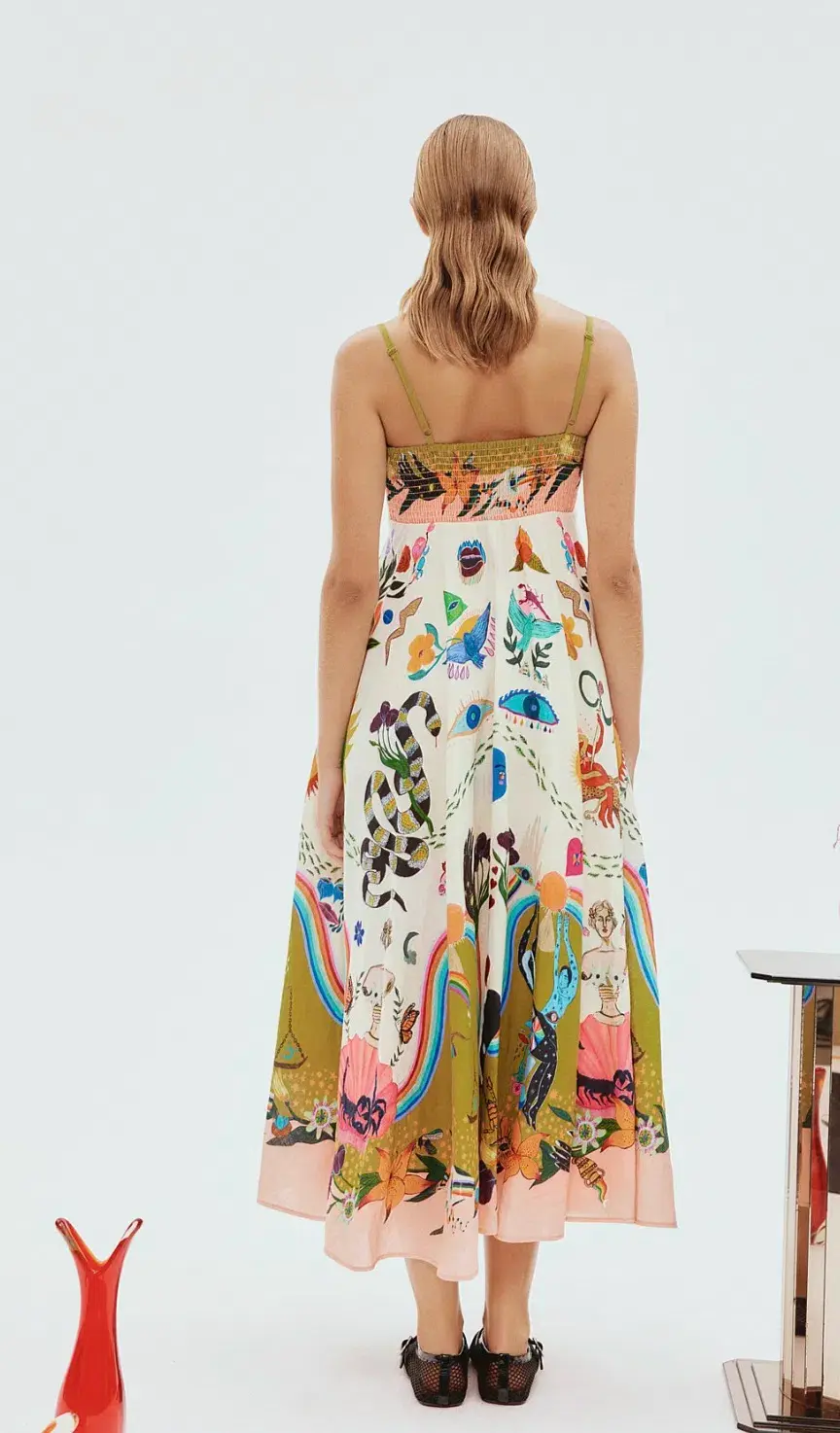 Alemais Evergreen Sundress Multi Print Size 10 - Image 3