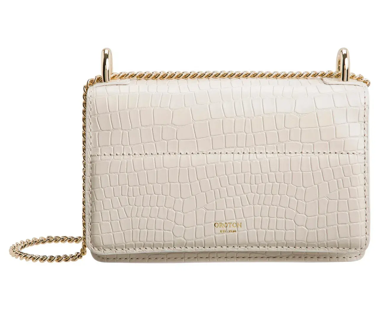 Oroton Forte Micro Clutch in Cream - Image 2