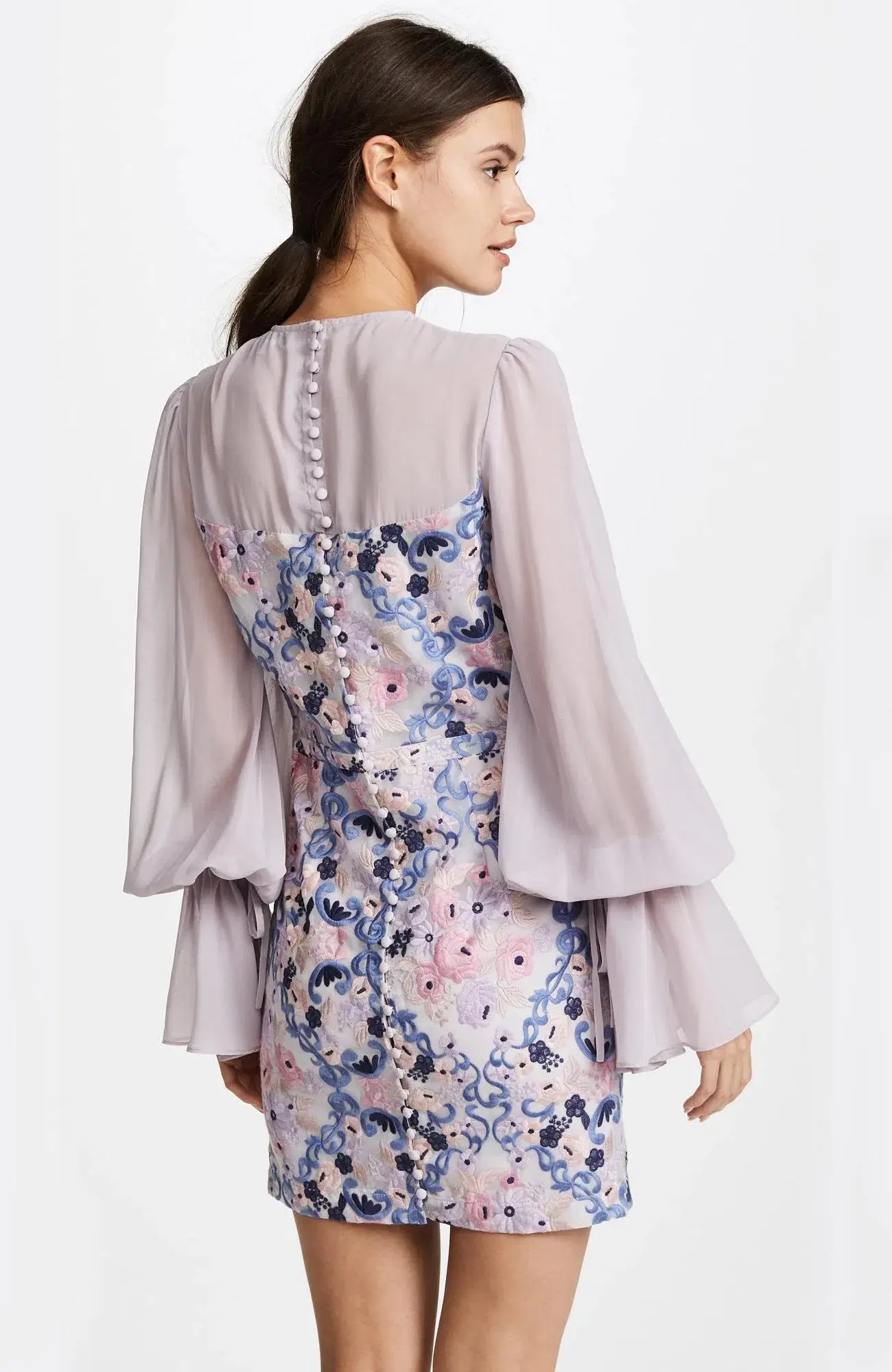 We Are Kindered Elisabetta Mini Dress Floral Size 8 - Image 3