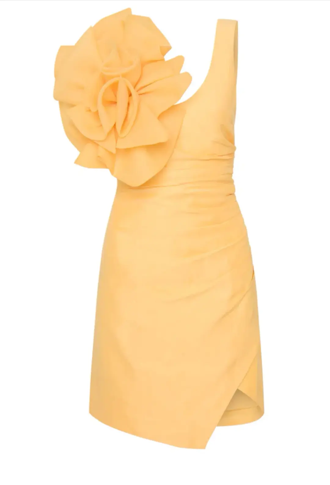 Aje Energy Mini Dress Yellow Size 6 for rent on The Volte - main image