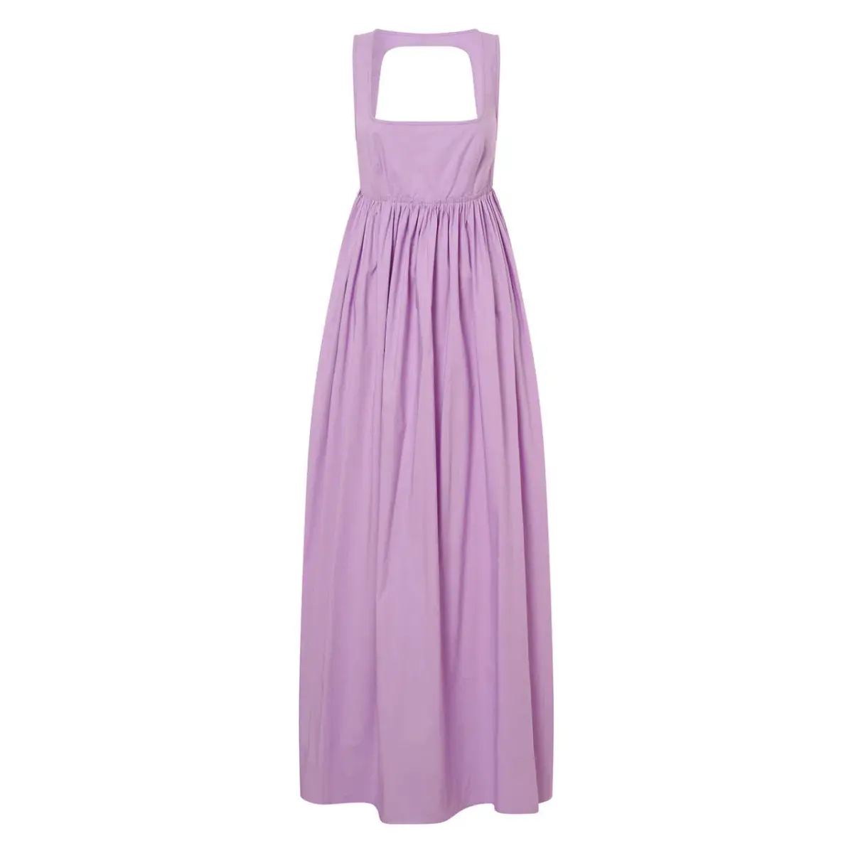 OROTON Strappy Open Back Poplin Maxi Sundress in Wisteria Purple Size 6 - Image 6