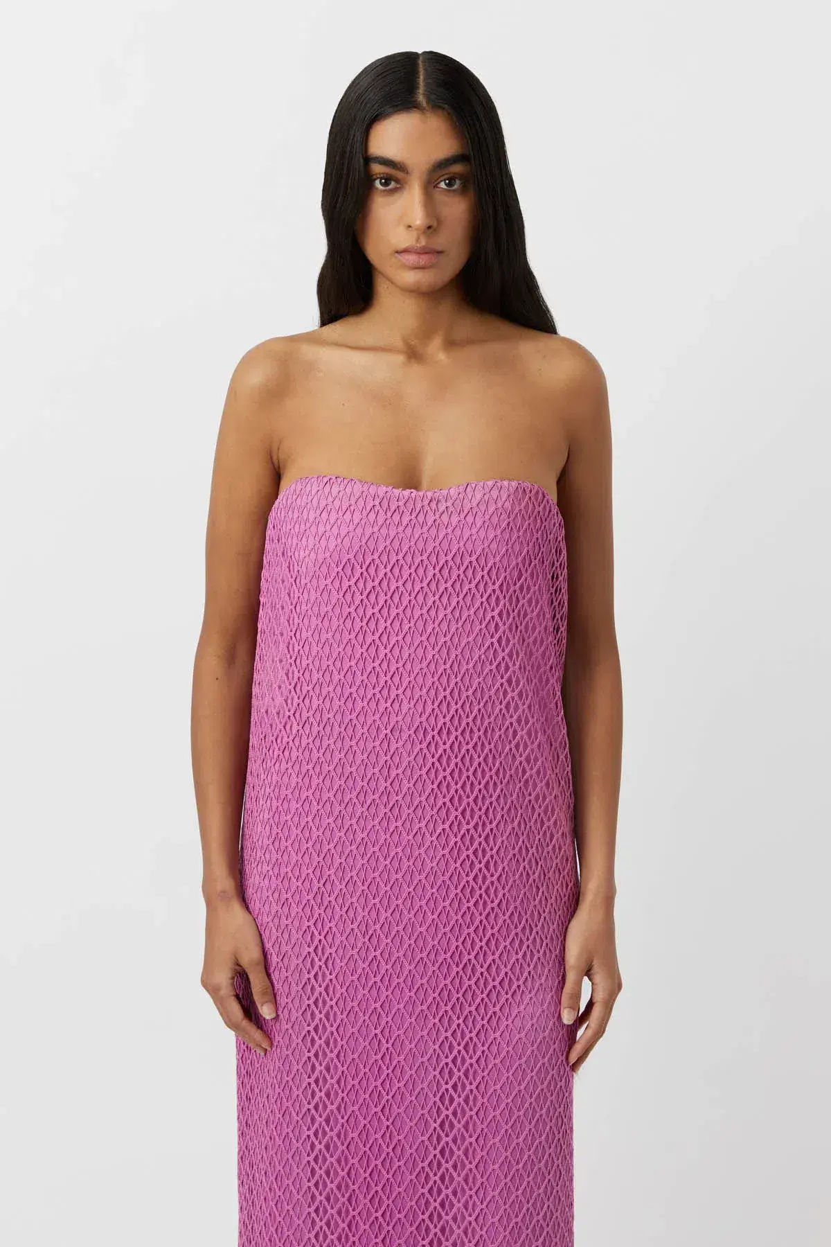 Camilla & Marc Sinclar Lace Maxi Dress Magenta Pink Size 8 - Image 2
