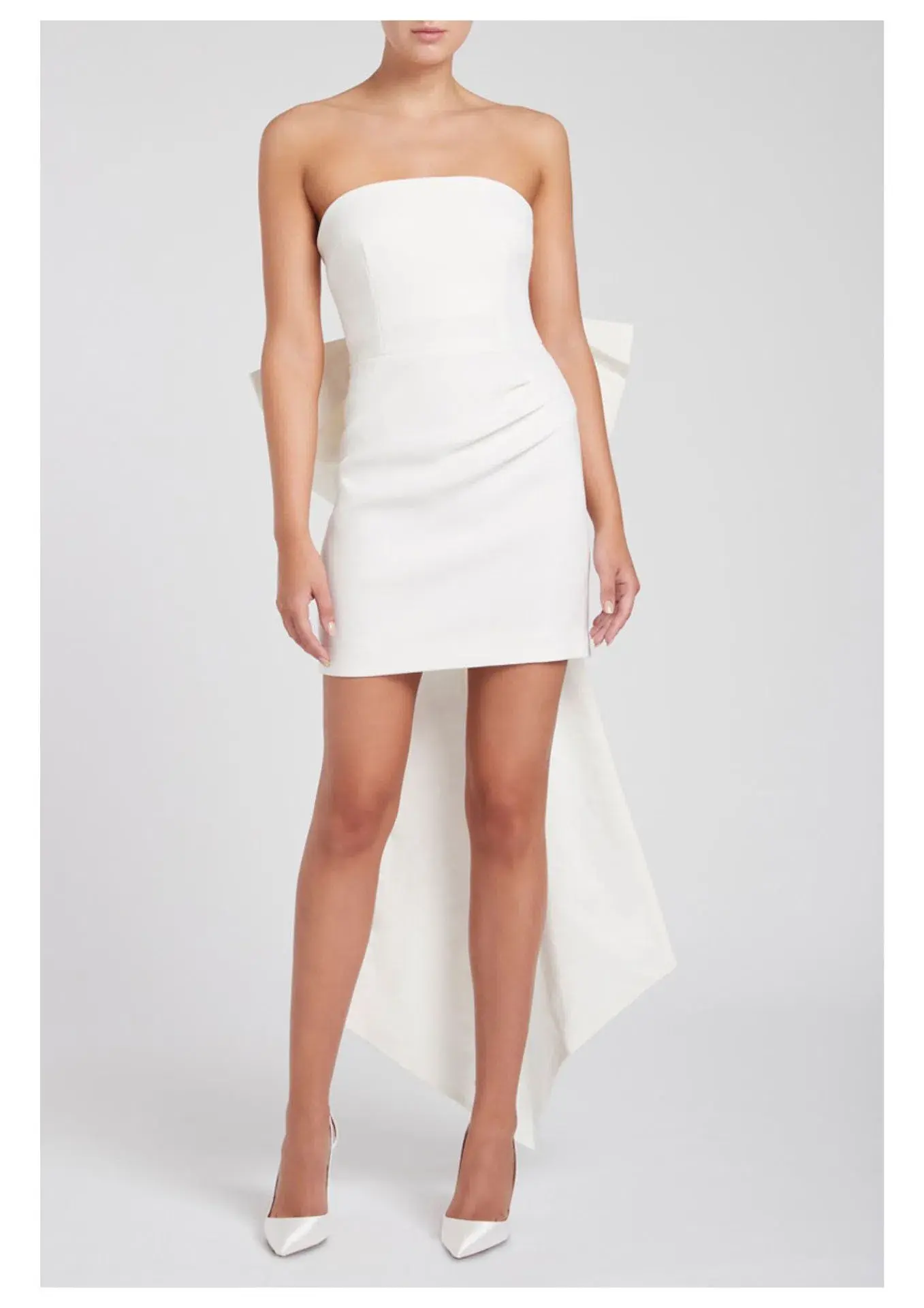 Rebecca Vallance Daphne Mini Dress Ivory Size 8 - Image 1
