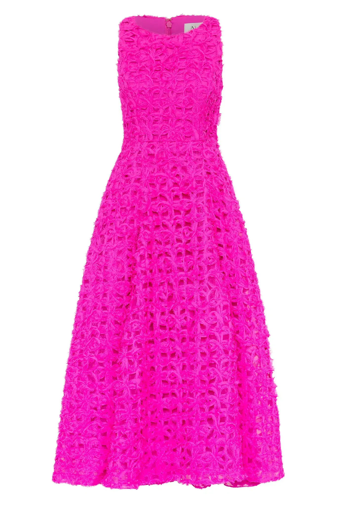 Aje Quintette Midi Dress Deep Magenta Size XXS / AU 4 - Image 4
