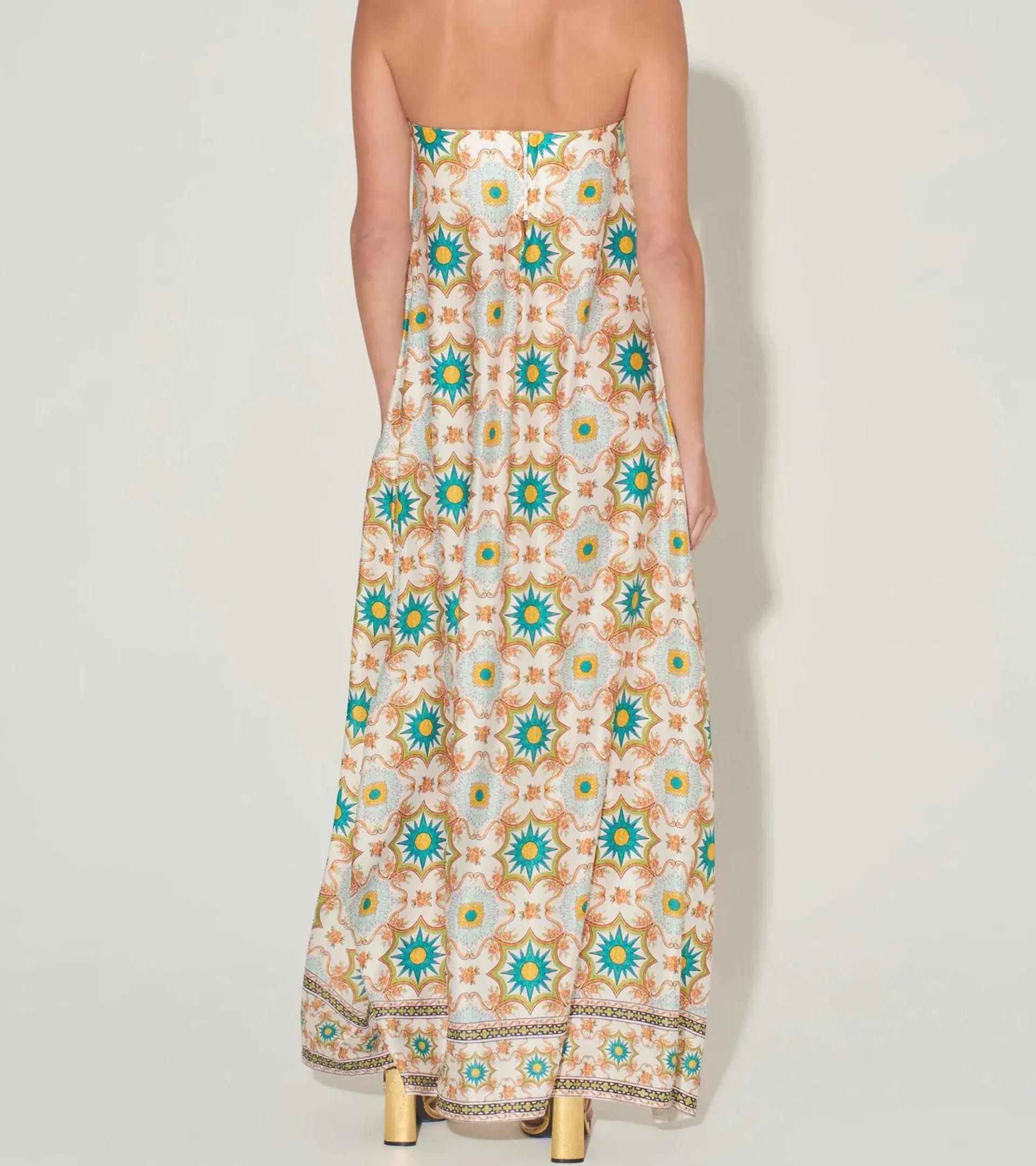 Hansen & Gretel Ikaria Maxi Dress Mosaic Print Size XS / AU 6 - Image 2
