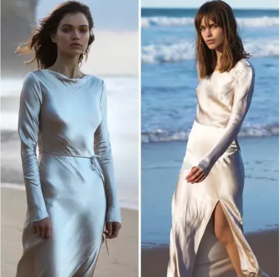 Bec & Bridge Moon Dance Long Sleeve Cowl Dress Sand Size 12  for rent on The Volte - main image