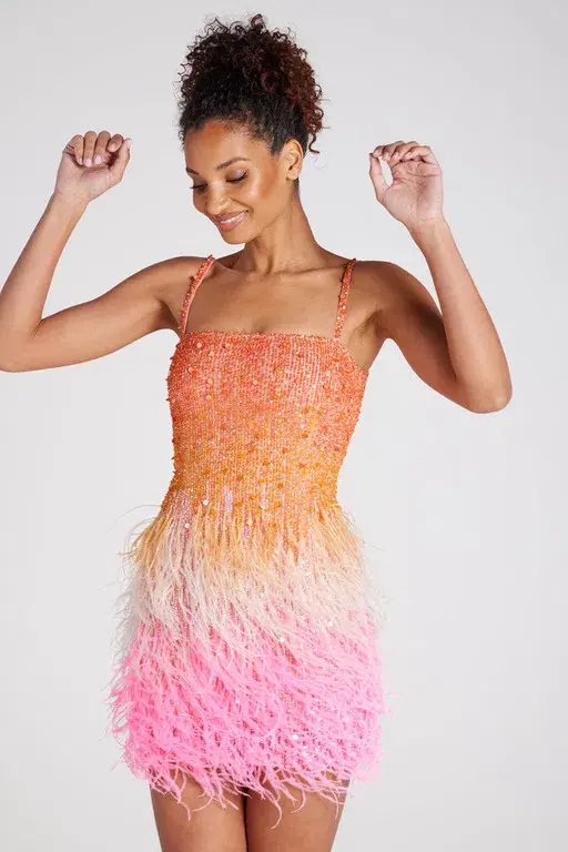 Nadine Merabi Cassie Sunset Dress Multi Size S - Image 1
