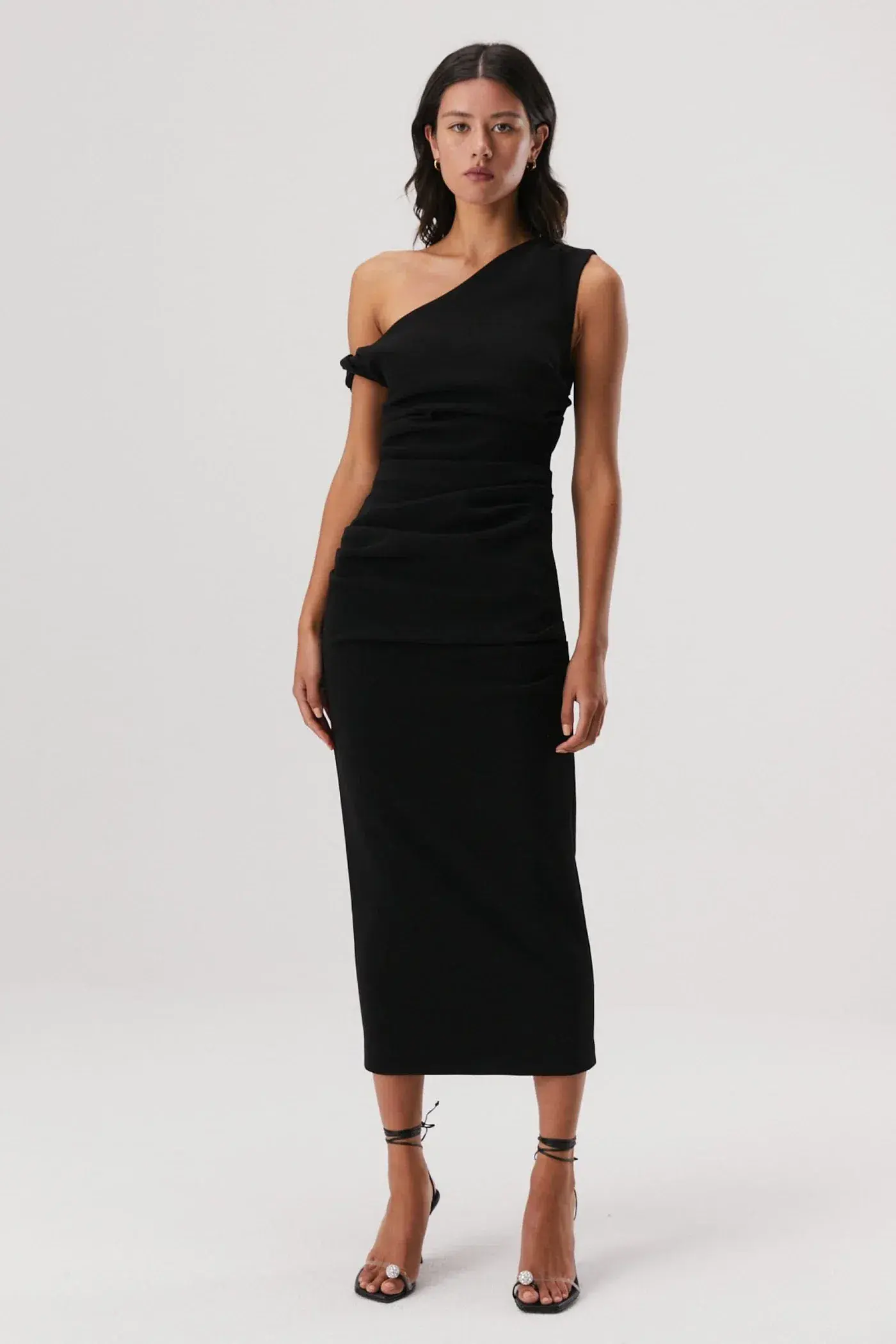 Misha Alaska Midi Dress Black Size 10  - Image 1