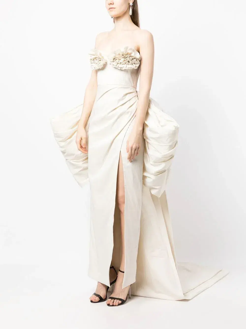 Rachel Gilbert Romy Gown Cream Size 10 - Image 2