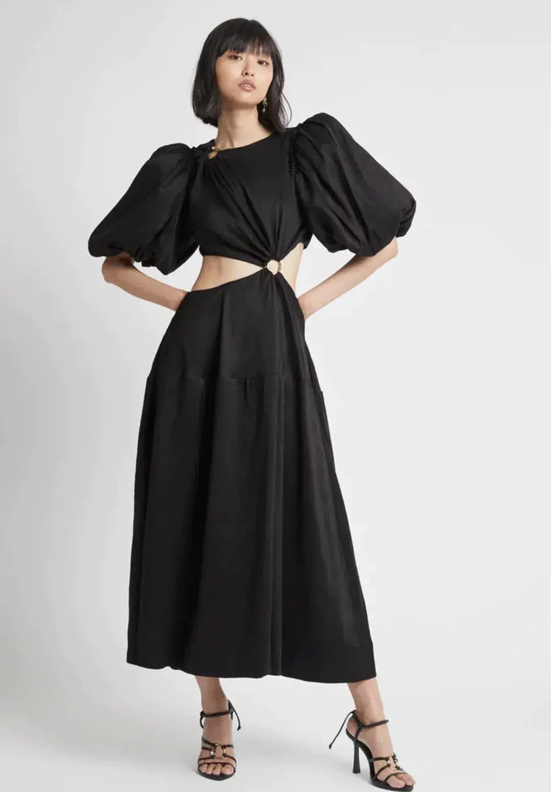 Aje Vanades Cut Out Dress Black Size 10 - Image 1