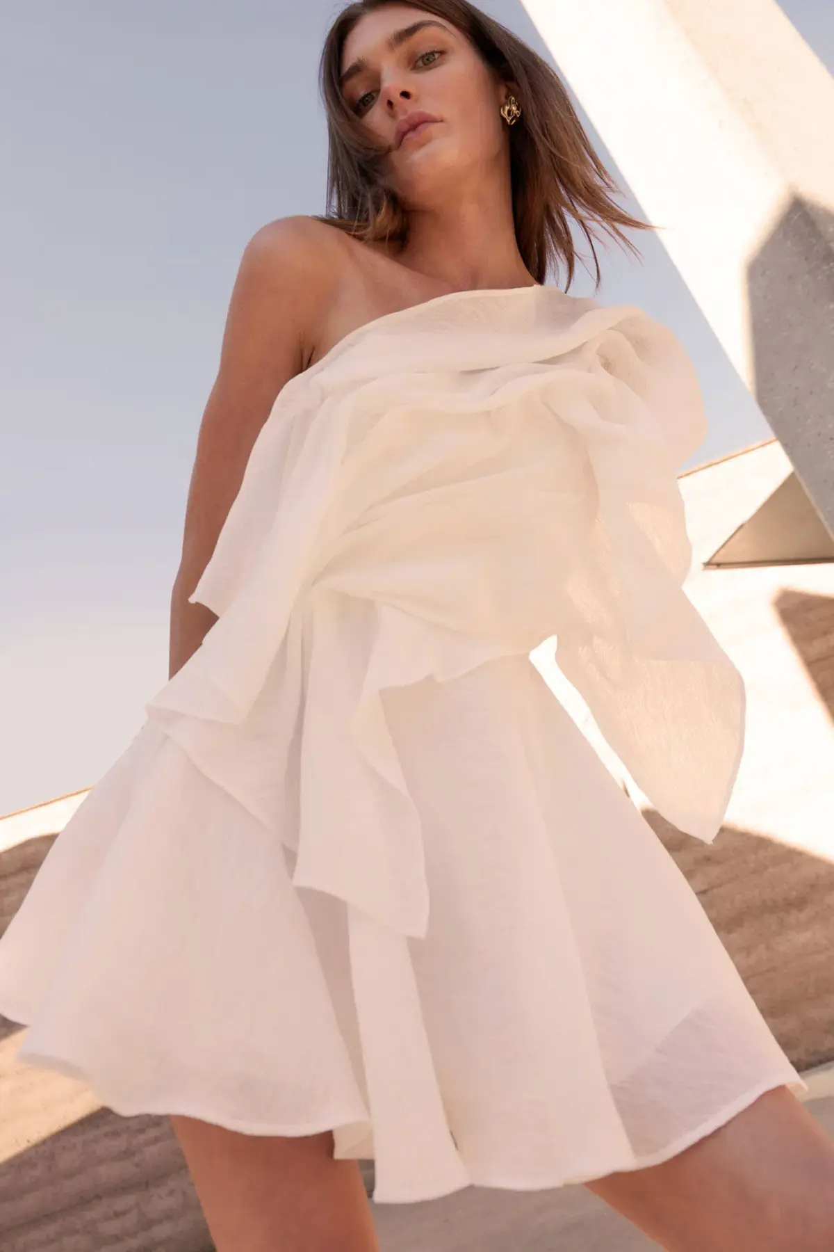Aje Genesis Mini Dress White Size 10 - Image 3