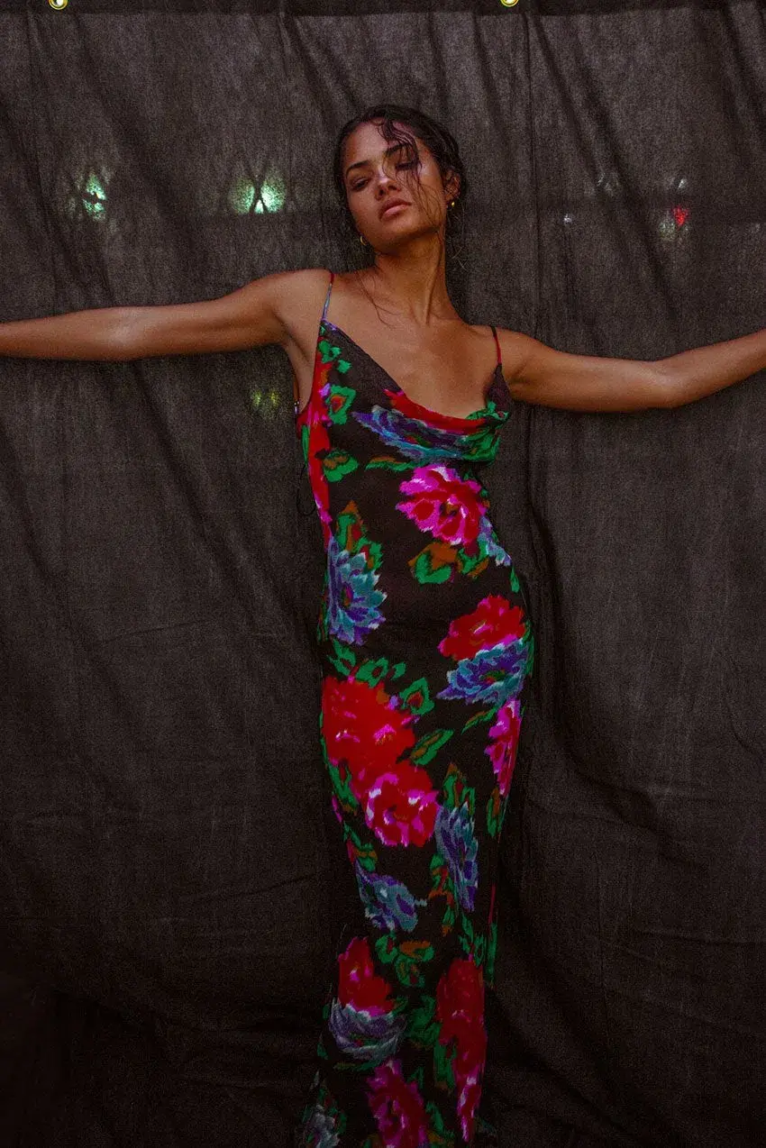 Rat and Boa Casablanca Dress Floral Size 6 - Image 3