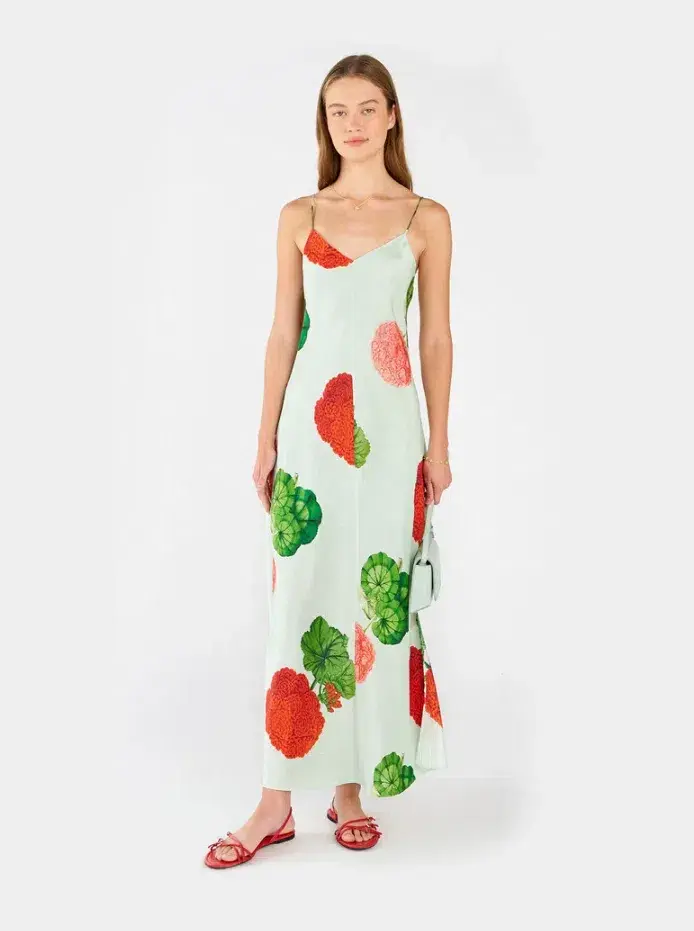 Oroton Posie Garden Print Slip Dress Floral Size 12 - Image 1