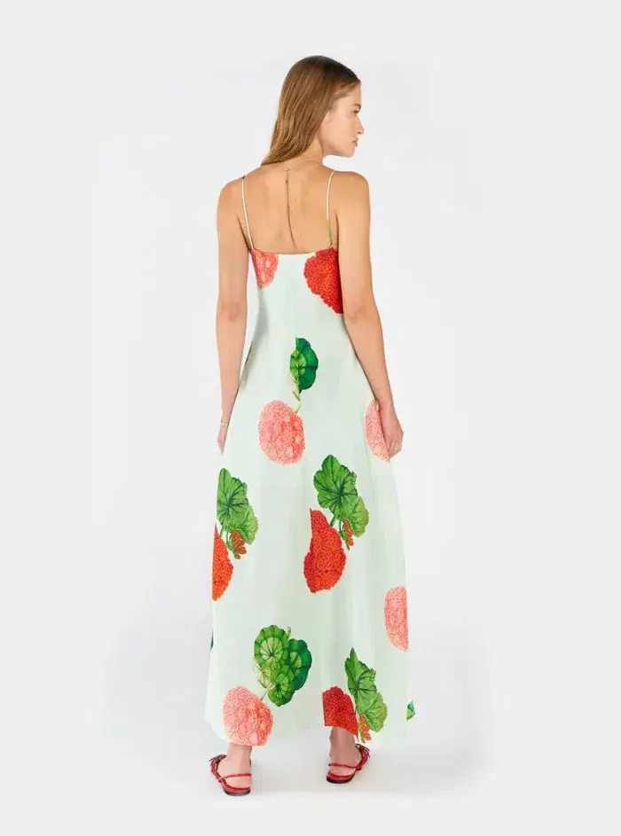 Oroton Posie Garden Print Slip Dress Floral Size 12 - Image 2
