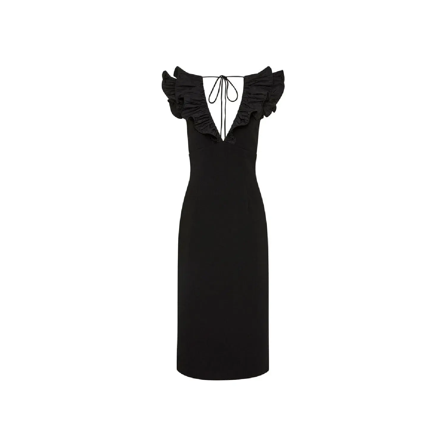 Rebecca Vallance Chloe Midi Dress Black Size 14  - Image 4