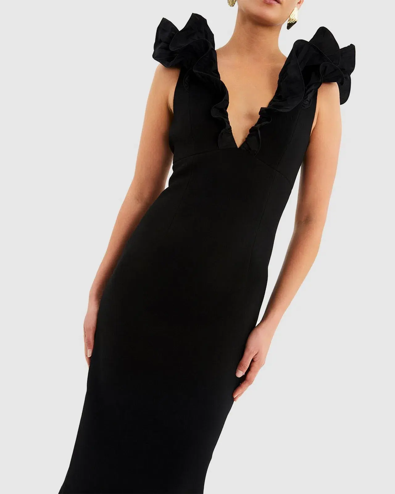 Rebecca Vallance Chloe Midi Dress Black Size 14  - Image 2