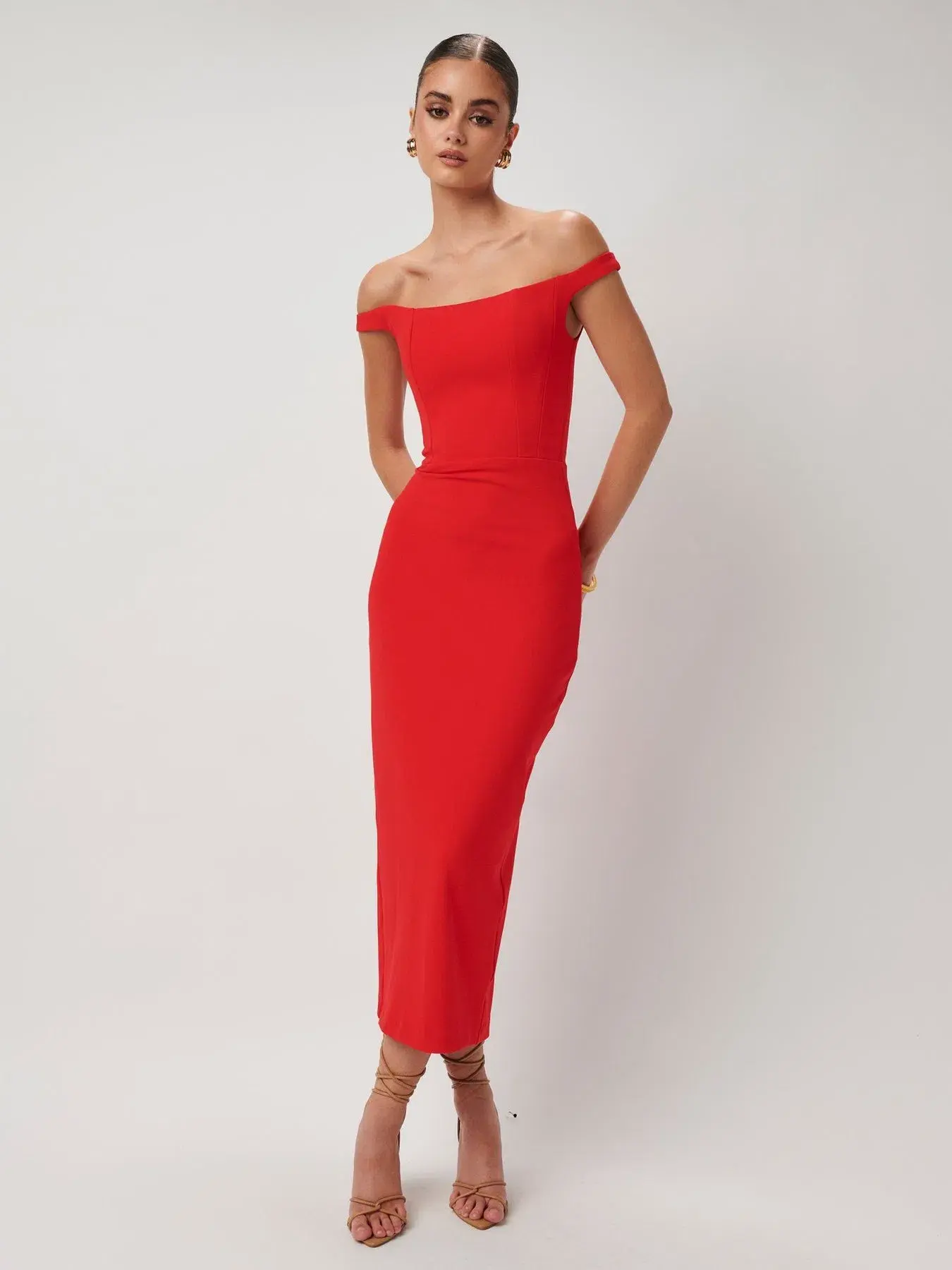 Effie Kats Amaya Dress Cherry Red Size XS/ AU 6 - Image 1