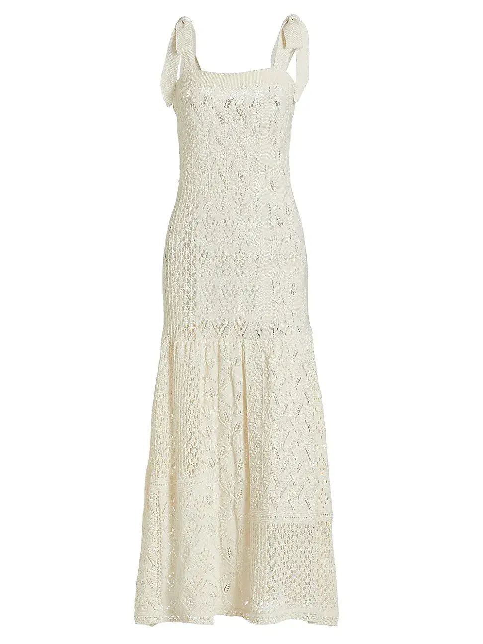 Zimmermann Anneke Patchwork Dress Cream/White Size 0 / AU 8 - Image 6