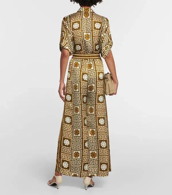 Alemais Dimi Jacquard Shirt & Pant Set Print Size 8 - Image 4