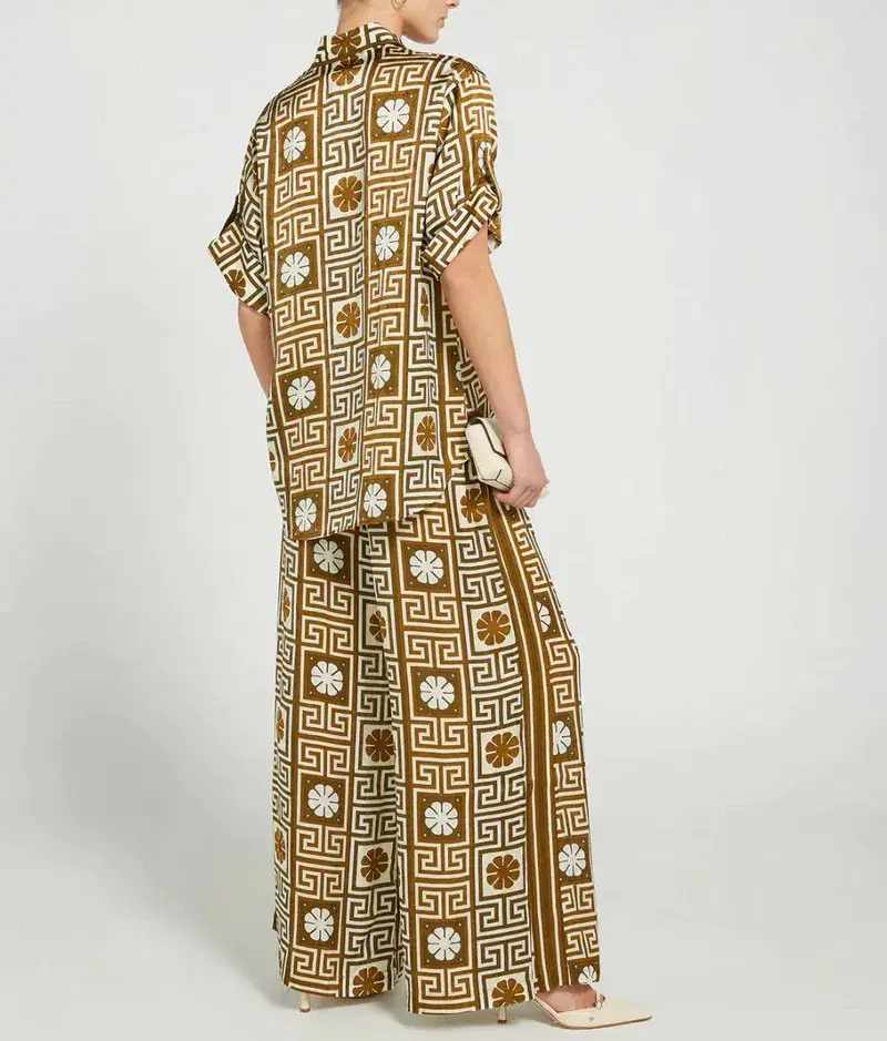 Alemais Dimi Jacquard Shirt & Pant Set Print Size 8 - Image 6