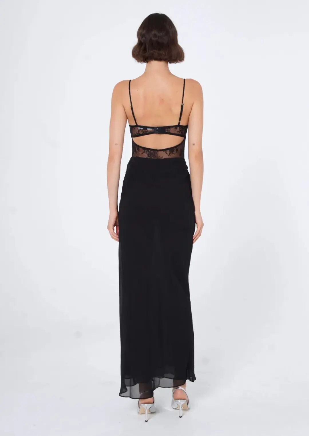 Benni Gabriel Maxi Dress Black Size 6 for rent on The Volte - main image