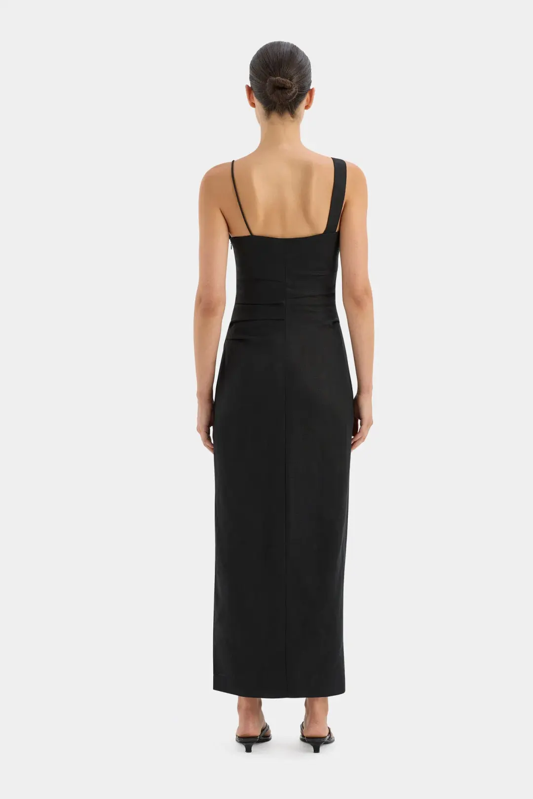 Sir The Label Antonia Beaded Midi Dress Black Size 1 / AU 8 for rent on The Volte - main image