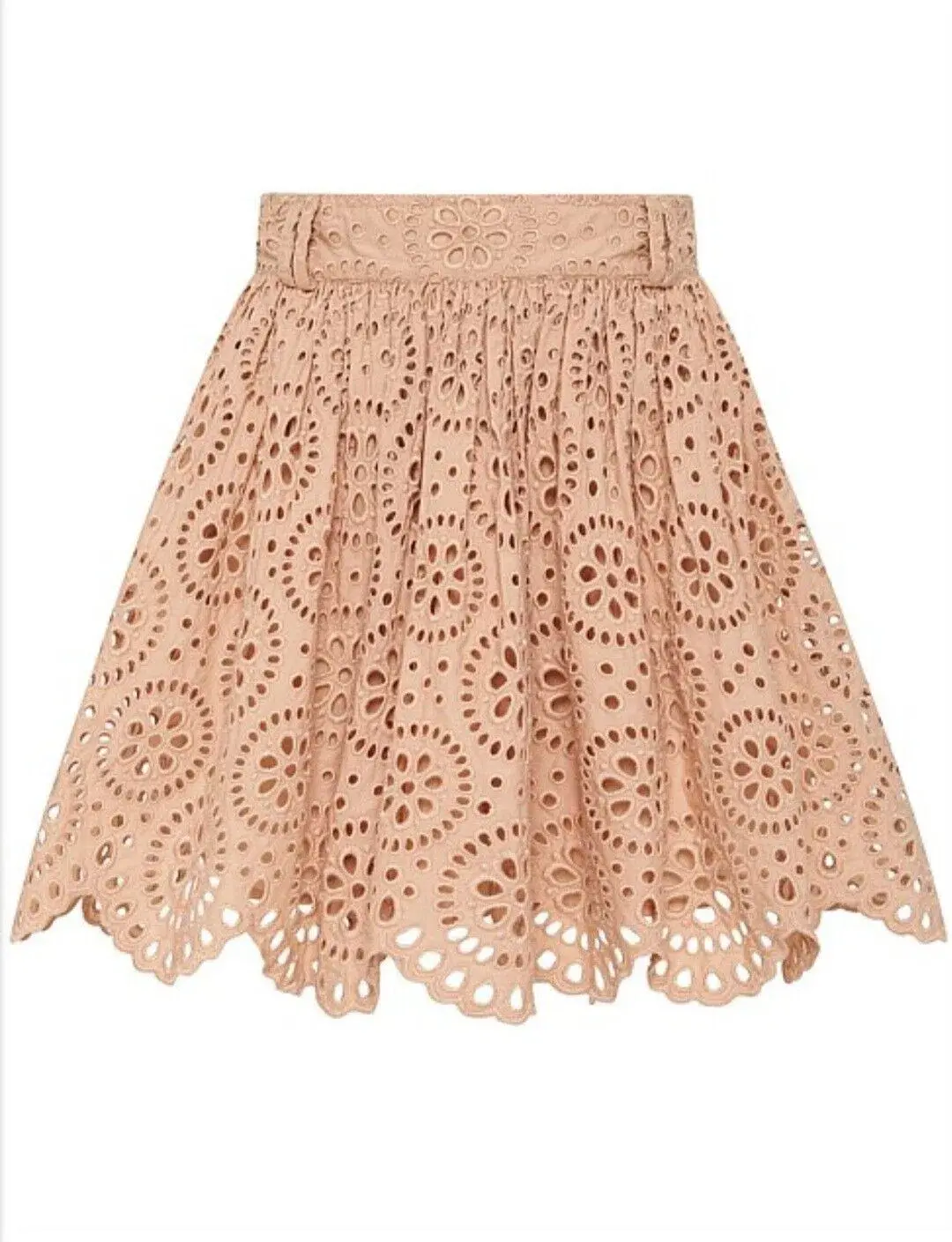Aje Salita Broderie Skirt in Bleachcoast Beige Size 8 - Image 3