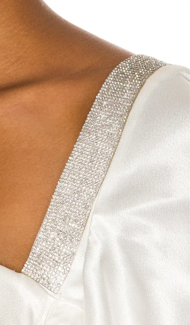 Bronx and Banco Lana Bridal Mini Dress in White Size M / AU 10 for rent on The Volte - main image