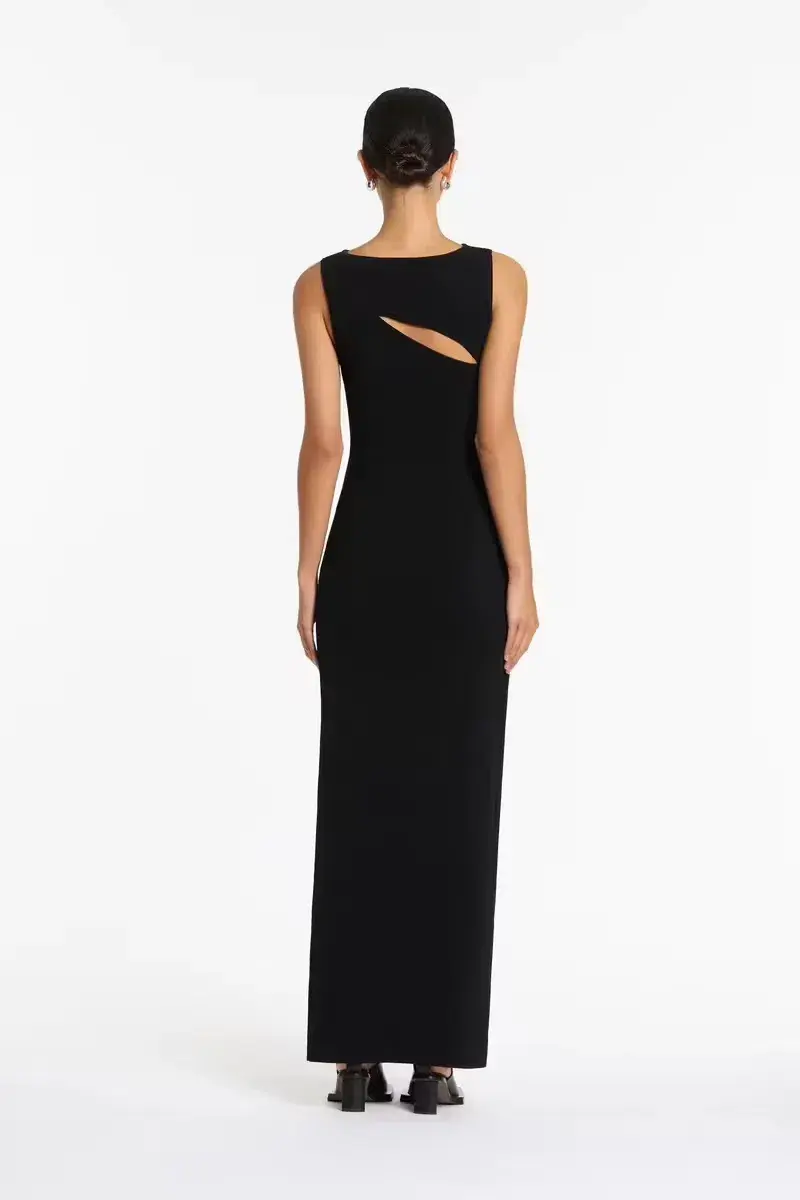 Sir the Label Nadja Cut Out Maxi Dress Black Size 6 - Image 4