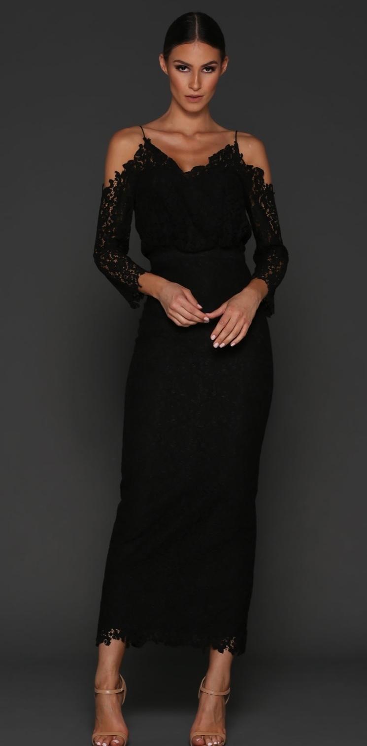 Elle Zeitoune Kendra Black Dress - Image 2