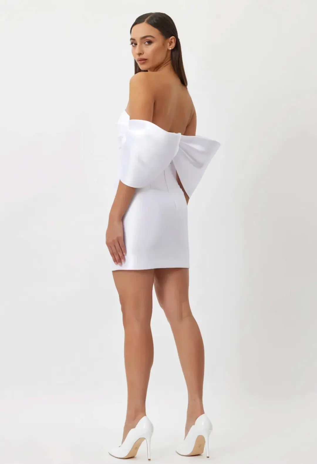 Bianca & Bridgett Eden Mini Dress White Size 8 for rent on The Volte - main image
