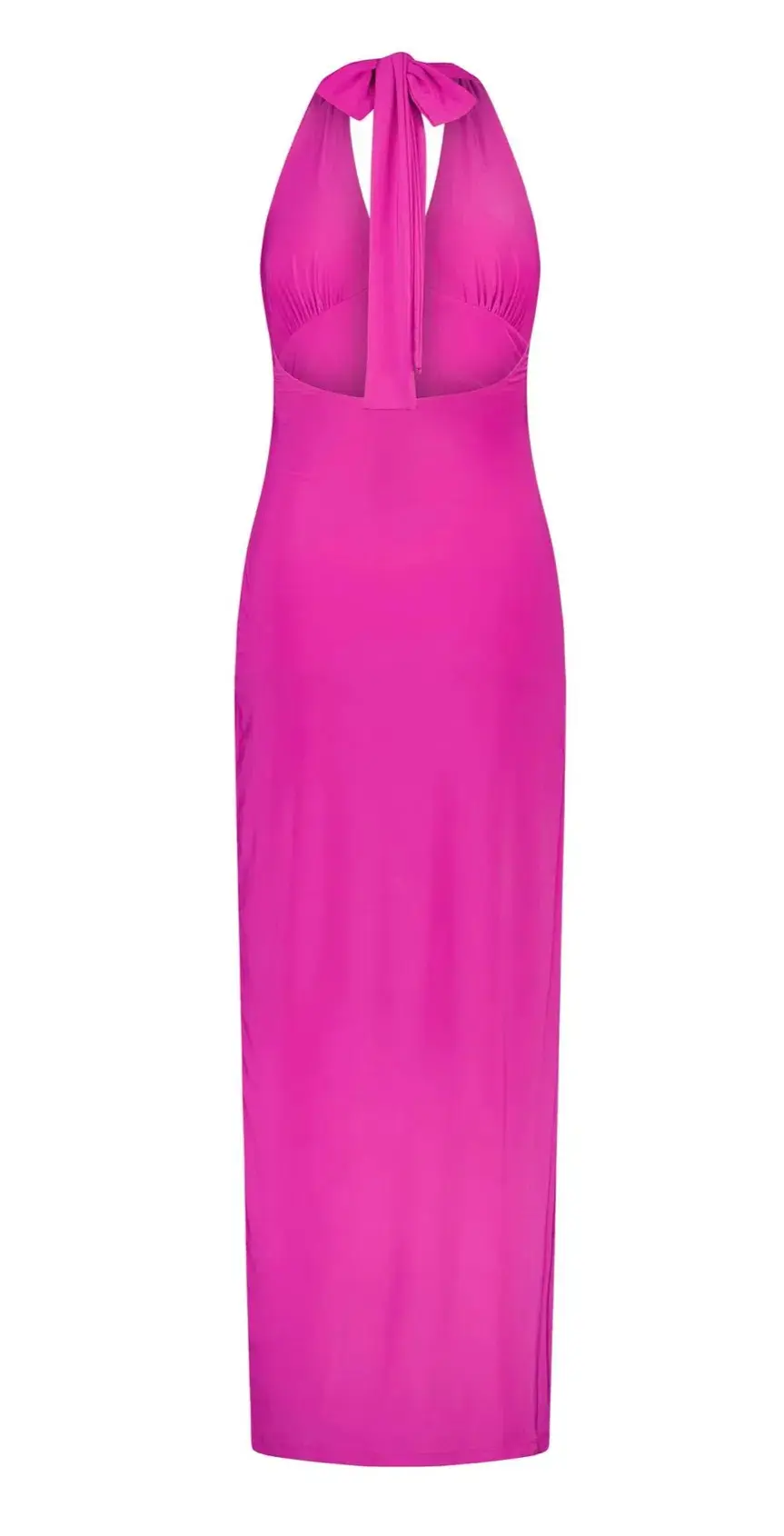 With Harper Lu V-Neck Halter Maxi Dress Fuchsia Size XS / AU 6 - Image 8