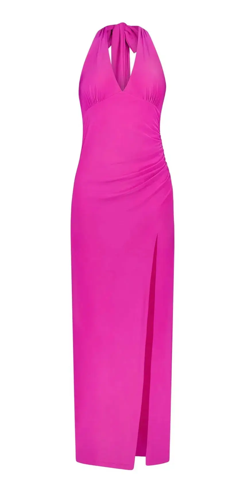 With Harper Lu V-Neck Halter Maxi Dress Fuchsia Size XS / AU 6 - Image 7