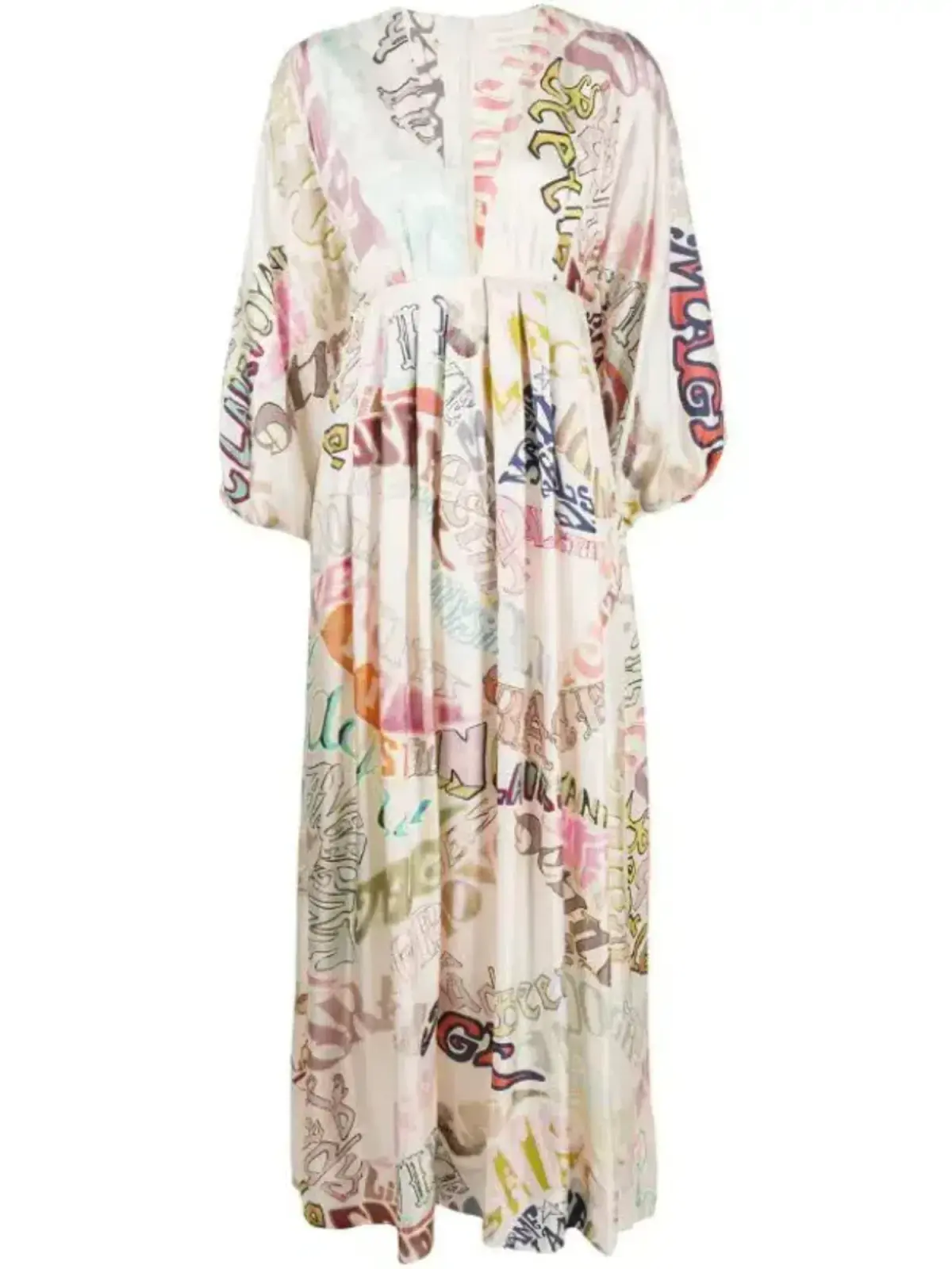 Zimmermann Ladybeetle Word Midi Dress Word Print Size 0 / AU 8  - Image 3