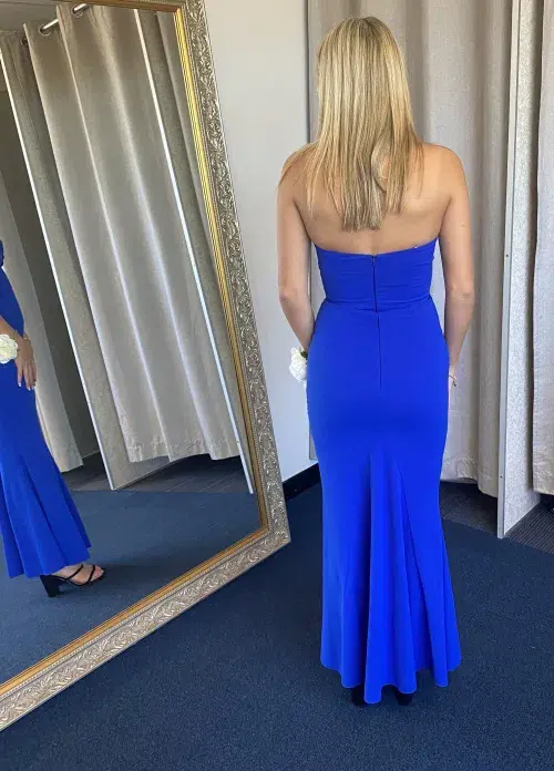 Sheike Eternity Strapless Gown Cobalt Size AU 8  - Image 2