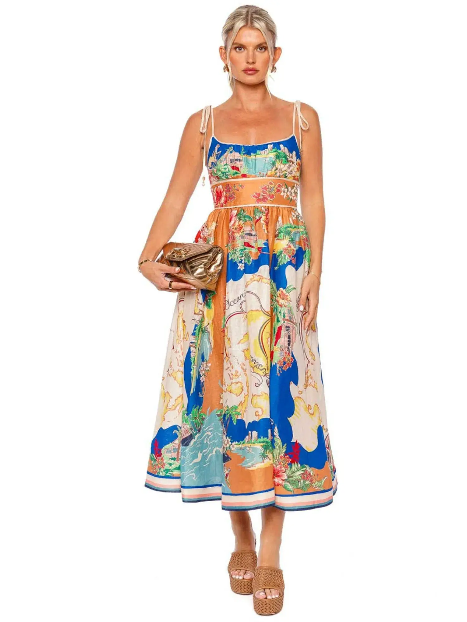 Zimmermann Alight Picnic Dress Nautical Map Size 2 / AU 12 - Image 1