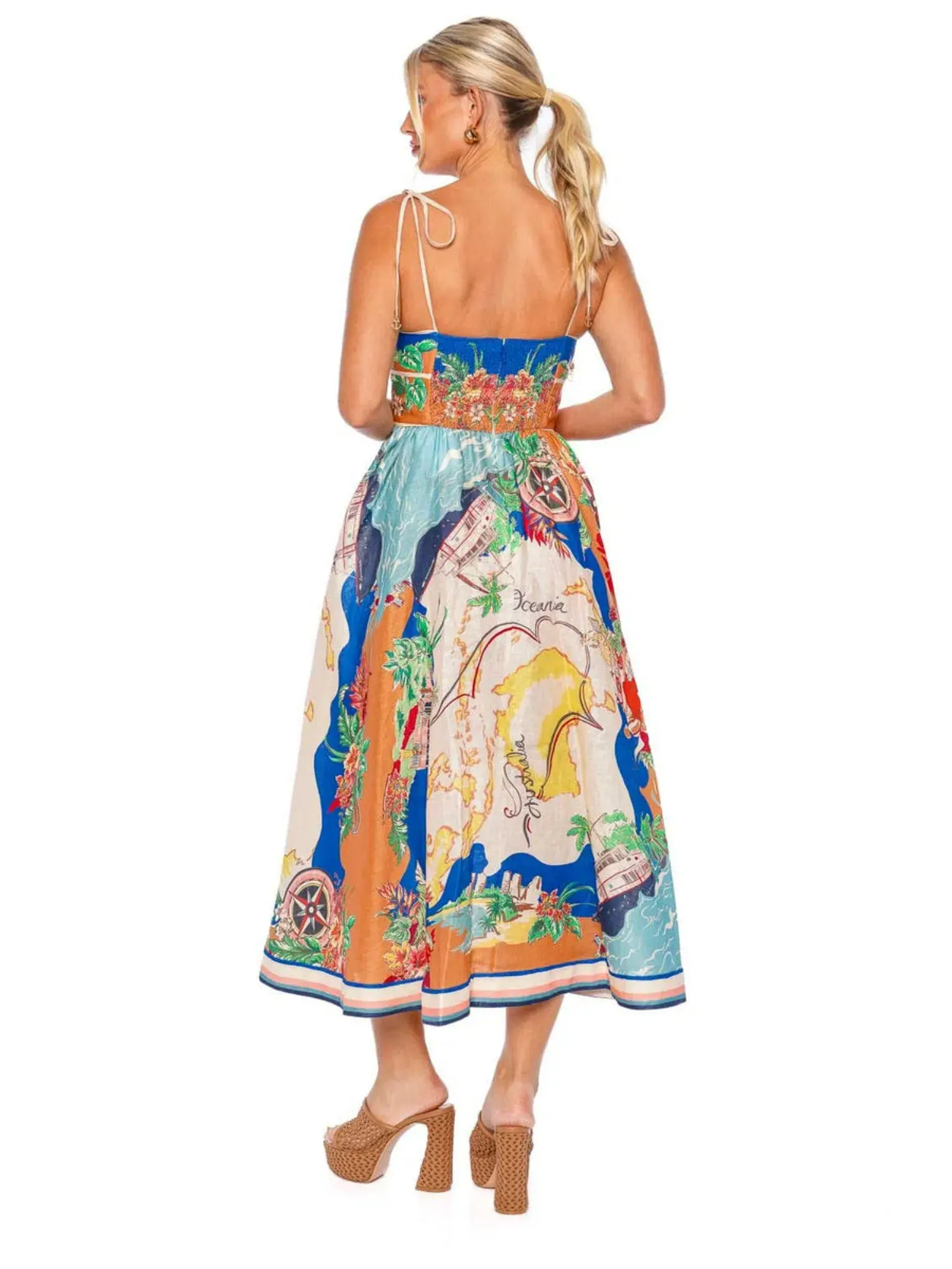 Zimmermann Alight Picnic Dress Nautical Map Size 2 / AU 12 - Image 2