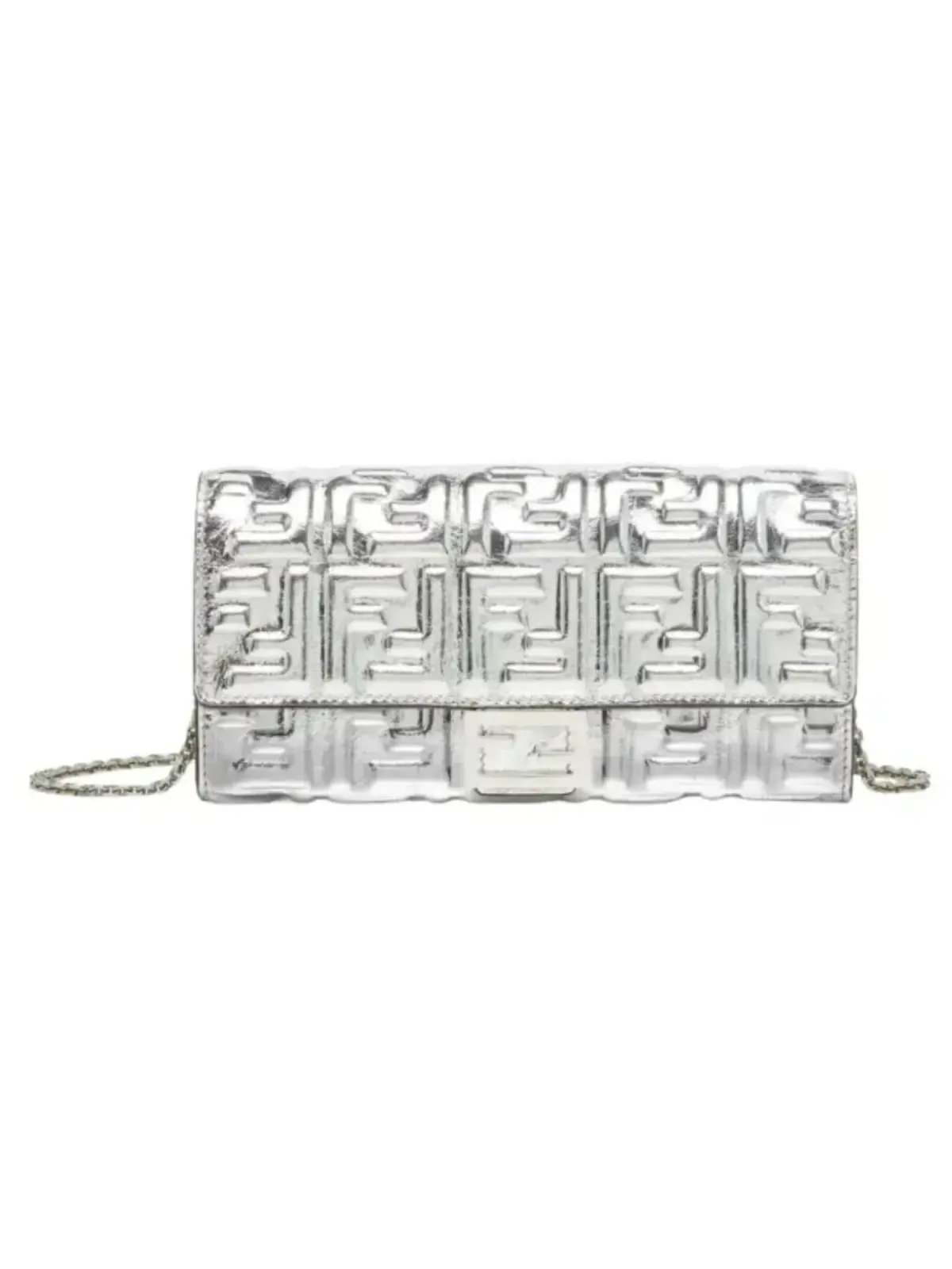 Fendi Baguette Continental WOC Silver - Image 1