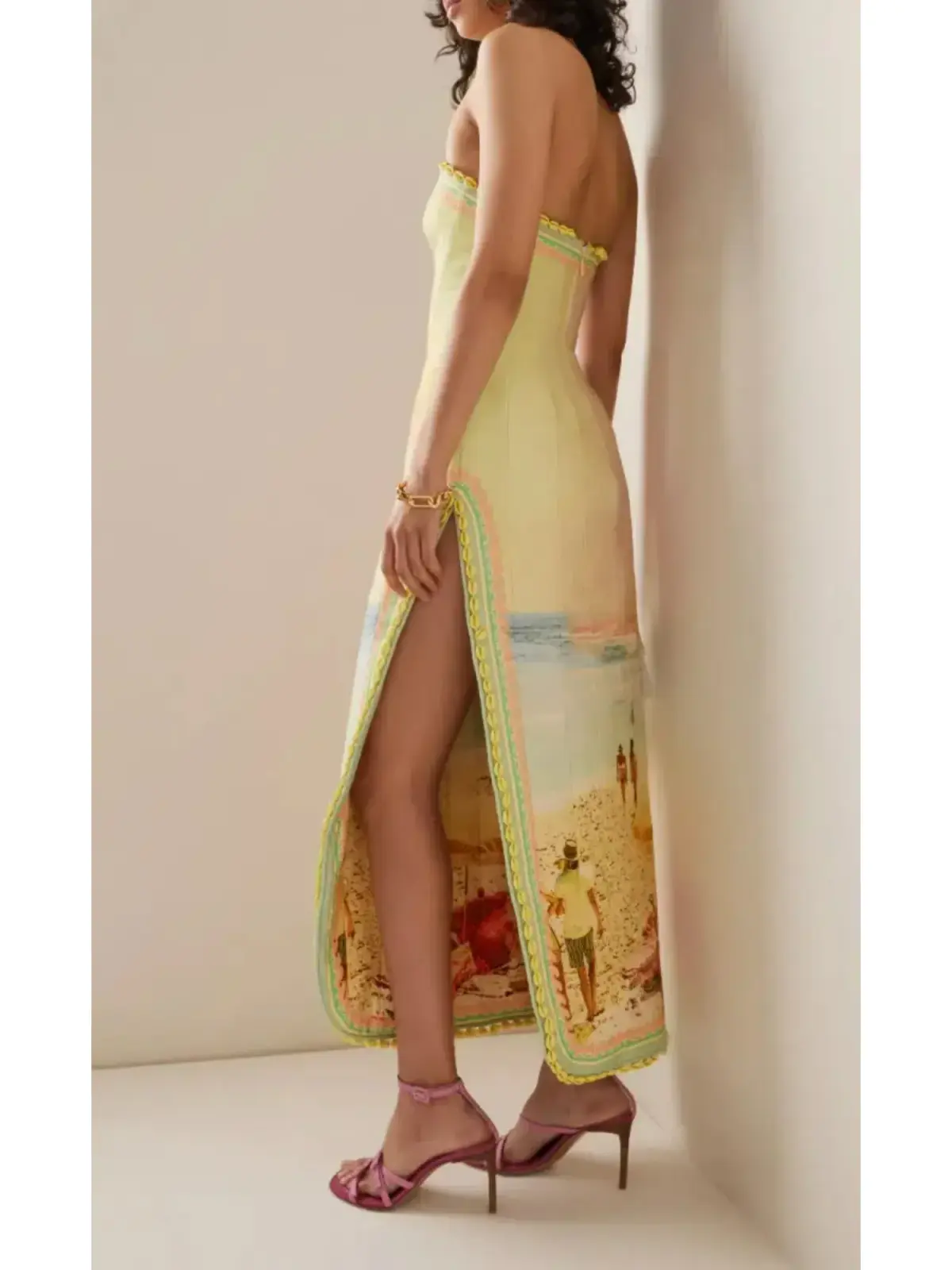 Zimmermann Coaster Structured Midi Dress Poster Print Size 0 / AU 8  - Image 2