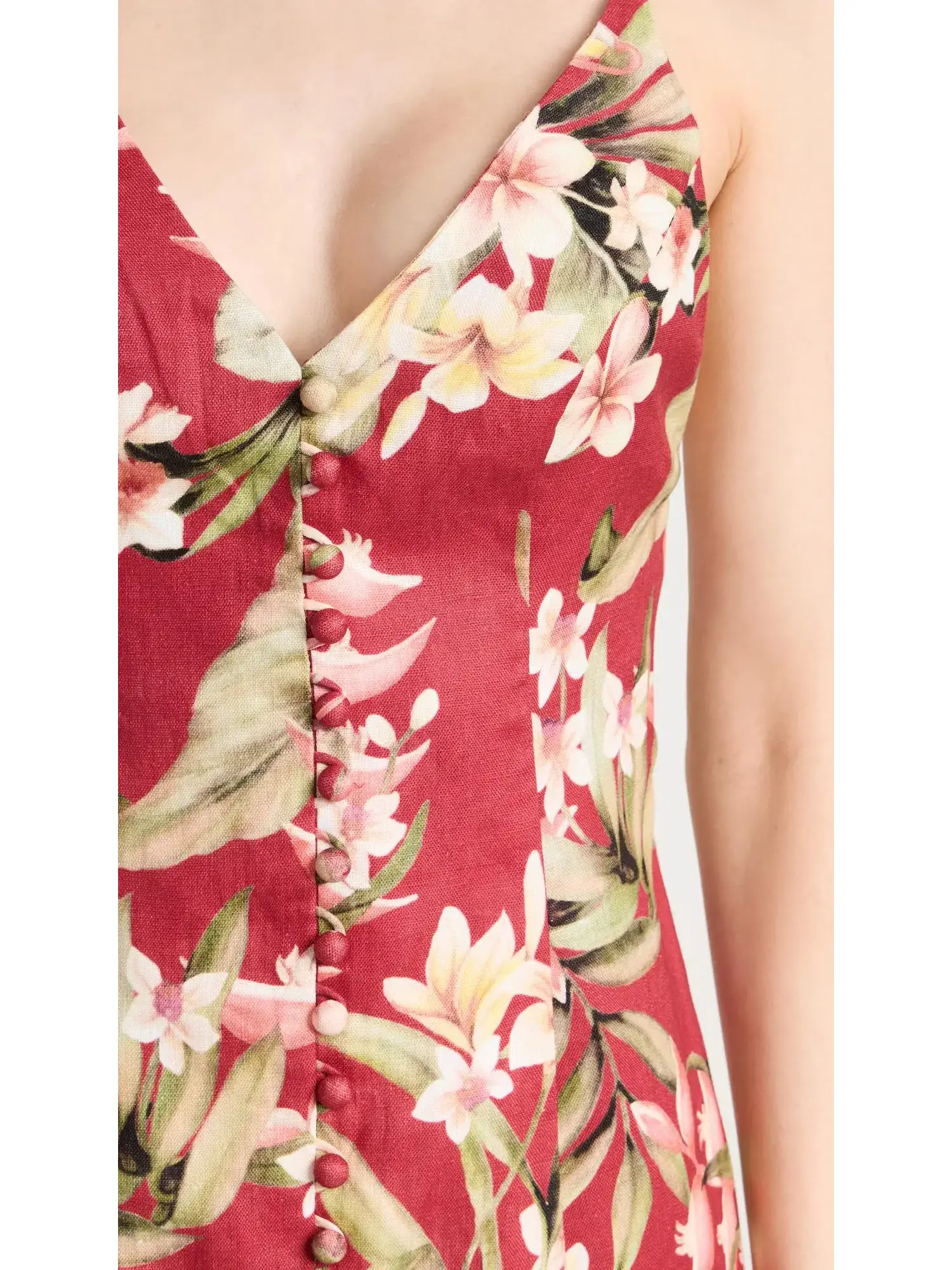 Zimmermann Lexi Slip Dress Red Palm Size 2 / AU 12 - Image 2