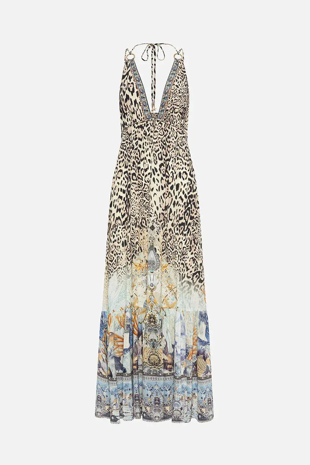 Camilla Seahorse Sonnet Tiered Dress Leopard Print Size XXL / AU 18 - Image 7