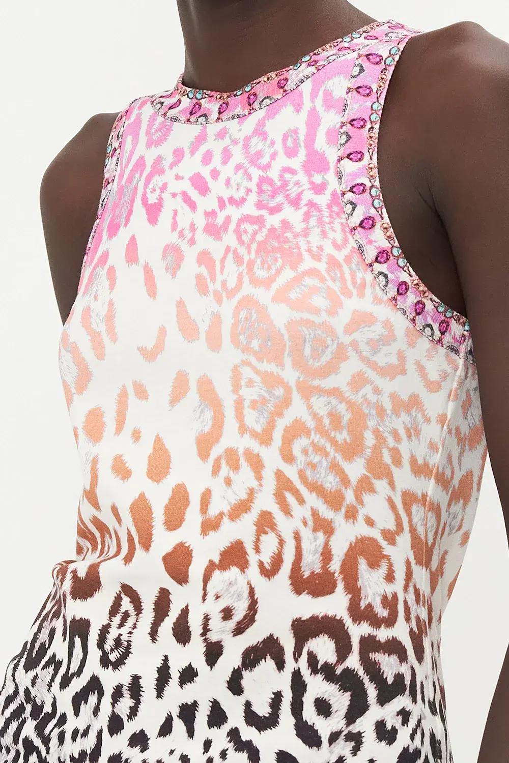 Camilla Kitty Kat Klub Jersey Tank Top Leopard Print  Size XL / AU 16 - Image 4