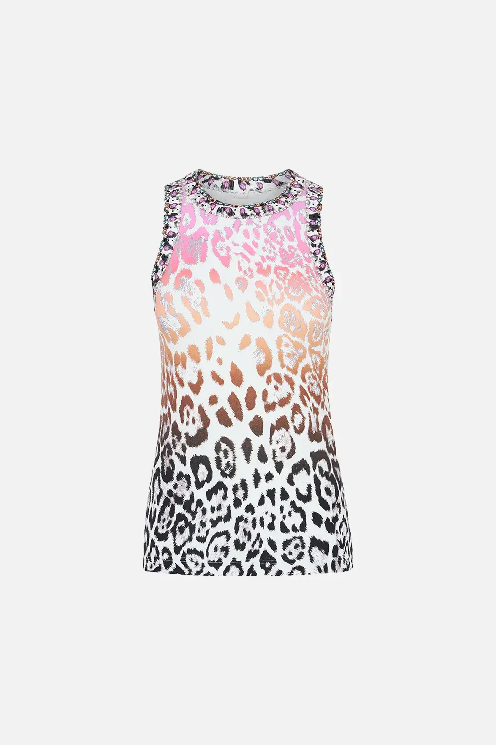 Camilla Kitty Kat Klub Jersey Tank Top Leopard Print  Size XL / AU 16 - Image 5