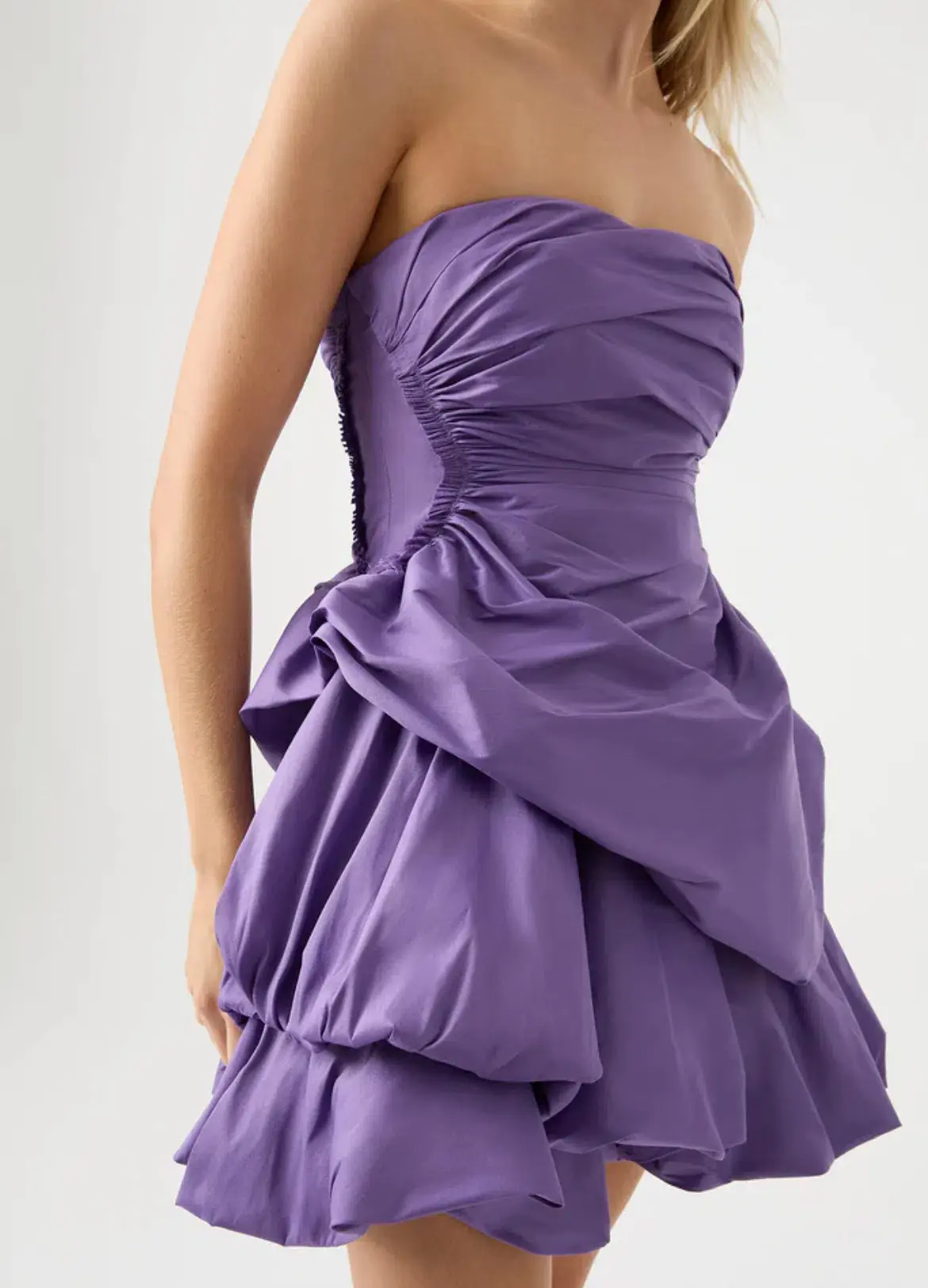 Aje Day Break Strapless Mini Deep Violet Size AU 8 - Image 2